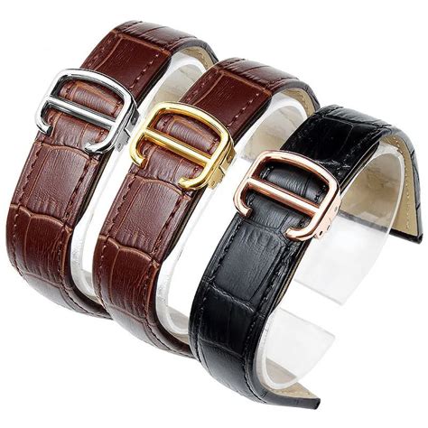 cartier watch leather straps|genuine cartier watch straps.